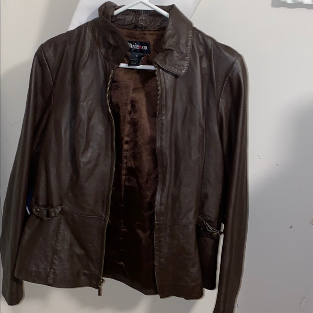 Leather jacket